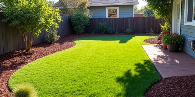 Thorough yard cleanup and debris removal